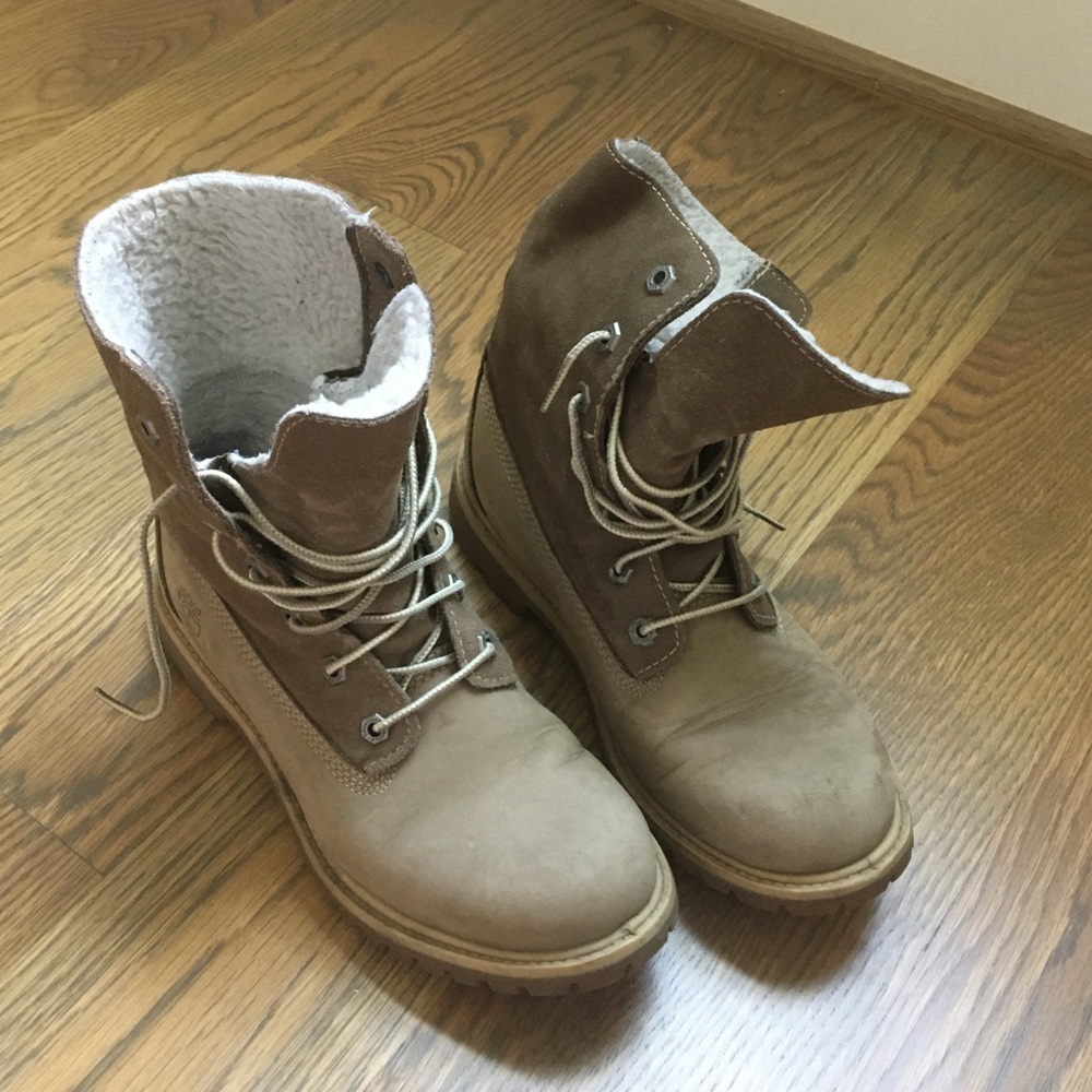 Timberland teddy fleece fold down snow boots